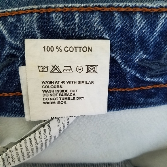 Beymen Club Blue Distressed Tapered Leg Jeans Size 32 - Picture 10 of 12